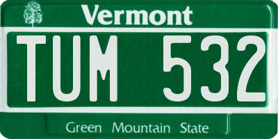 VT license plate TUM532