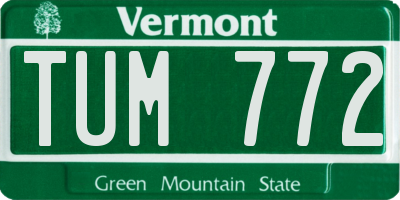 VT license plate TUM772