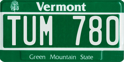 VT license plate TUM780