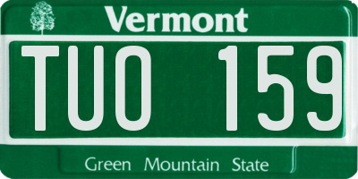VT license plate TUO159