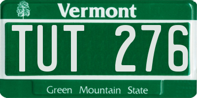 VT license plate TUT276
