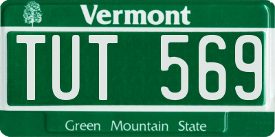 VT license plate TUT569
