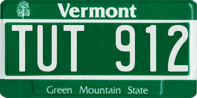 VT license plate TUT912