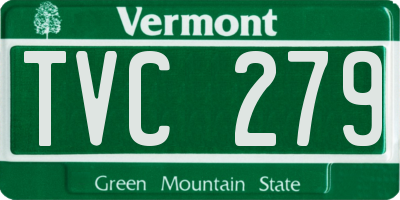 VT license plate TVC279