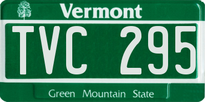 VT license plate TVC295