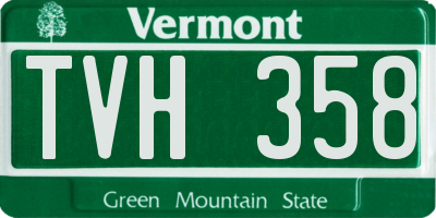 VT license plate TVH358