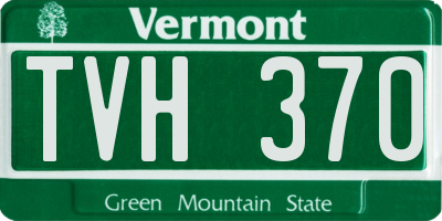VT license plate TVH370