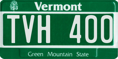 VT license plate TVH400
