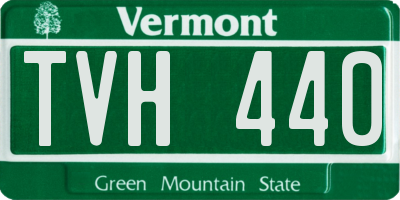 VT license plate TVH440