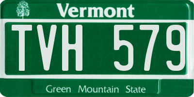 VT license plate TVH579