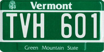 VT license plate TVH601