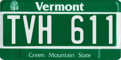 VT license plate TVH611