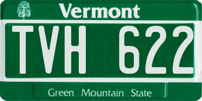 VT license plate TVH622