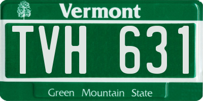 VT license plate TVH631