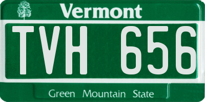 VT license plate TVH656