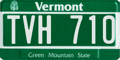 VT license plate TVH710