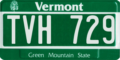 VT license plate TVH729