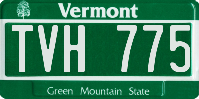 VT license plate TVH775