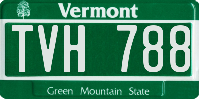 VT license plate TVH788