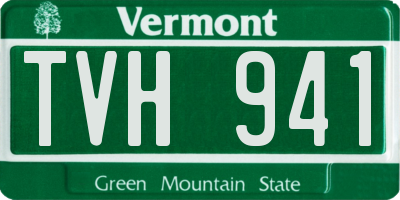 VT license plate TVH941