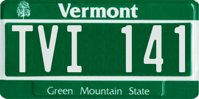 VT license plate TVI141