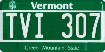 VT license plate TVI307