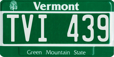 VT license plate TVI439