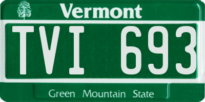 VT license plate TVI693
