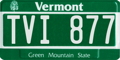 VT license plate TVI877