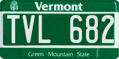VT license plate TVL682