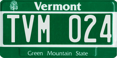 VT license plate TVM024