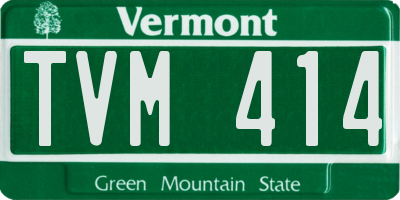 VT license plate TVM414