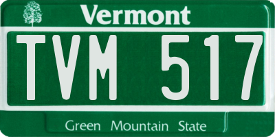 VT license plate TVM517
