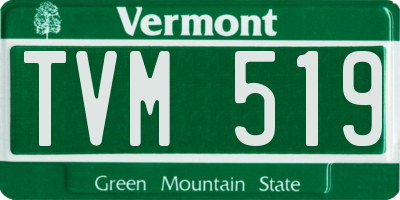 VT license plate TVM519