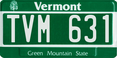 VT license plate TVM631