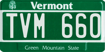 VT license plate TVM660