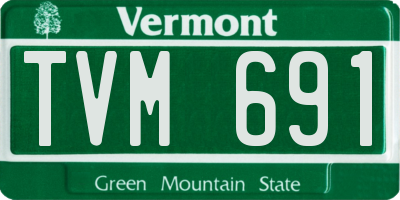 VT license plate TVM691