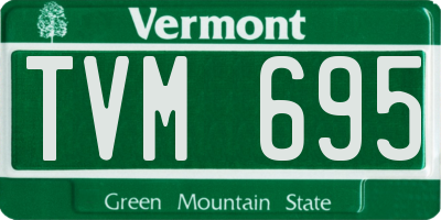 VT license plate TVM695