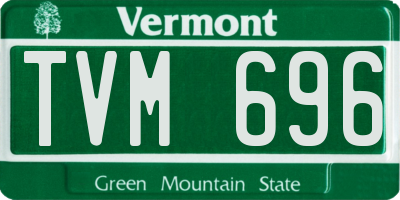 VT license plate TVM696