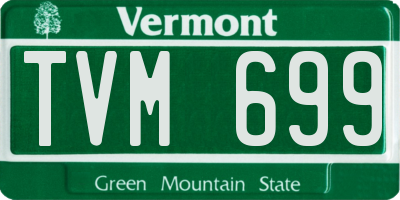 VT license plate TVM699