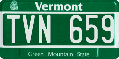 VT license plate TVN659