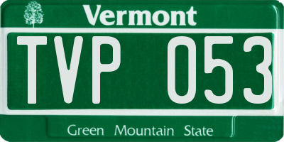 VT license plate TVP053