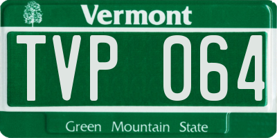 VT license plate TVP064