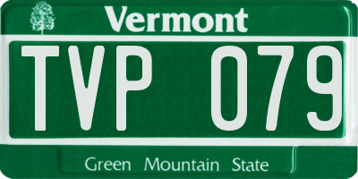 VT license plate TVP079
