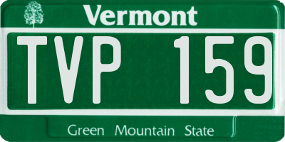 VT license plate TVP159