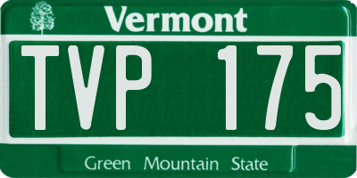 VT license plate TVP175