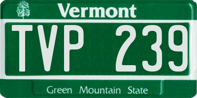VT license plate TVP239