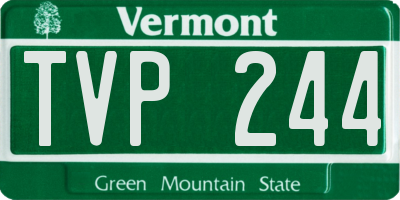VT license plate TVP244