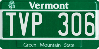 VT license plate TVP306
