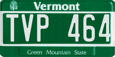 VT license plate TVP464